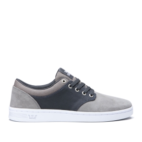 Supra CHINO COURT Lave Sneakers Dame Grå/Grå/Hvite | NO-46573